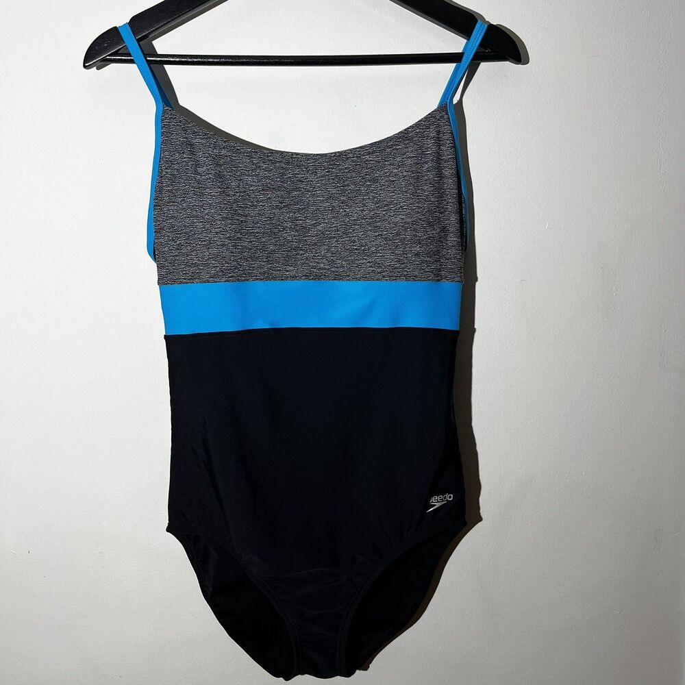 Speedo Women’s 10 Swimsuit Banded Ultraback Solid Athletic Training Swimwear